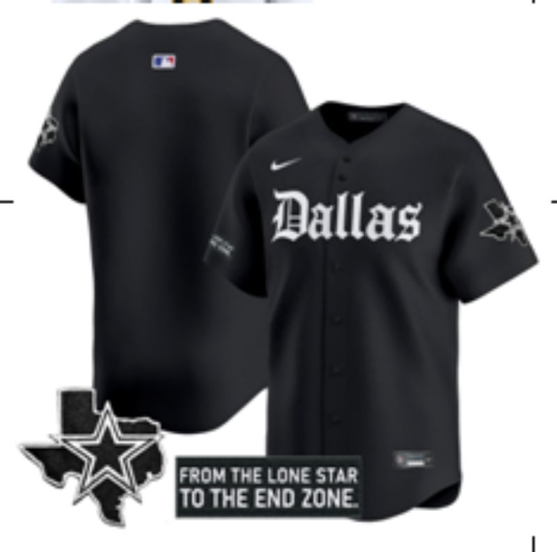 Men 2025 Dallas Cowboys Blank Black 5th generation Joint Name Nike Limited NFL Jersey style 01->milwaukee brewers->MLB Jersey
